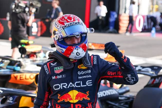 Max Verstappen Oracle Red Bull Racing, 01 , Pole Position, Parc Ferme, Qualifying, ITA, Formula 1 World Championship, Italian Grand Prix, Monza, Autodromo Nazionale Monza, 06 09 2025 ITA, Formula 1 World Championship, Italian Grand Prix, Monza, Autodromo Monza, 06 09 2025 Monza Copyright: xEibner-Pressefoto AnnikaxGrafx EP_AGF