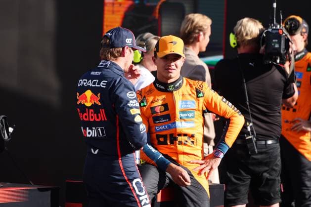 Lando Norris McLaren Formula 1 Team, 04 , Max Verstappen Oracle Red Bull Racing, 01 , Qualifying, ITA, Formula 1 World Championship, Italian Grand Prix, Monza, Autodromo Nazionale Monza, 06 09 2025 ITA, Formula 1 World Championship, Italian Grand Prix, Monza, Autodromo Monza, 06 09 2025 Monza Copyright: xEibner-Pressefoto AnnikaxGrafx EP_AGF