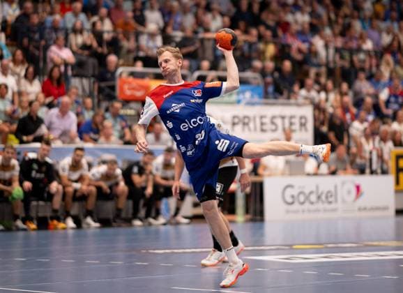 7 meters for Sascha Pfattheicher HBW Balingen Weilstetten, 30 , HBW Balingen Weilstetten vs HC Elbflorenz Dresden, Handball, 2 Bundesliga, 2 Matchday, Season 2025 2026, 06 09 2025 Eibner Pressefoto Andreas Ulmer HBW Balingen Weilstetten vs HC Elbflorenz Dresden, Handball, 2 Bundesliga, 2 Matchday, Season 2025 2026, 06 09 2025 Balingen Copyright: xEibner-Pressefoto AndreasxUlmerx EP_AUR