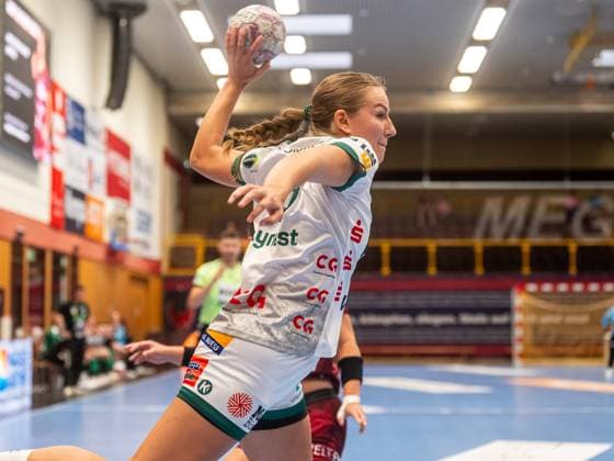 Ann Kynast Frisch Auf Frauen, 05 prevails, HSG Bensheim Auerbach vs Frisch Auf Goeppingen, Handball, 1 Bundesliga, Season 2025 2026, 06 09 2025 HSG Bensheim Auerbach vs Frisch Auf Goeppingen, Handball, 1 Bundesliga, Season 2025 2026, 06 09 2025 Bensheim Copyright: xMichaelxSchmidt Eibner-Pressefotx EP_MST