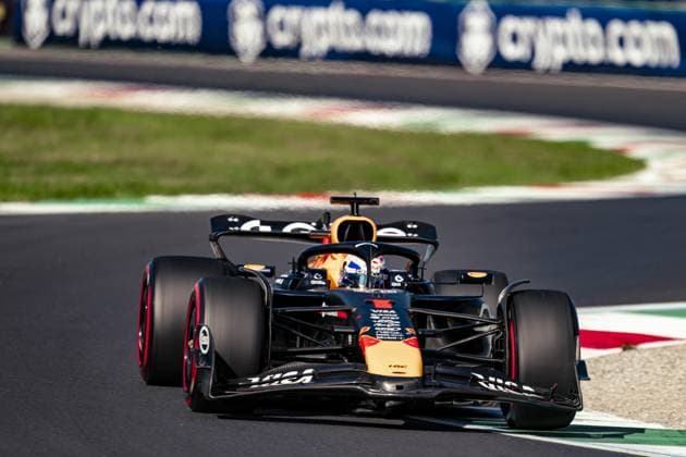 Max Verstappen 1 (NED) of Oracle Red Bull Racing driving Red Bull Racing RB21 during qualifying at FORMULA 1 PIRELLI GRAN PREMIO D’ITALIA 2025, Autodromo Nazionale di Monza, Monza, Italy, Saturday September 6th, 2025 (Photo by Richard Callis Sports Press Photo)  Copyright: xRichardxCallisx Sportspressphoto_SPR21129