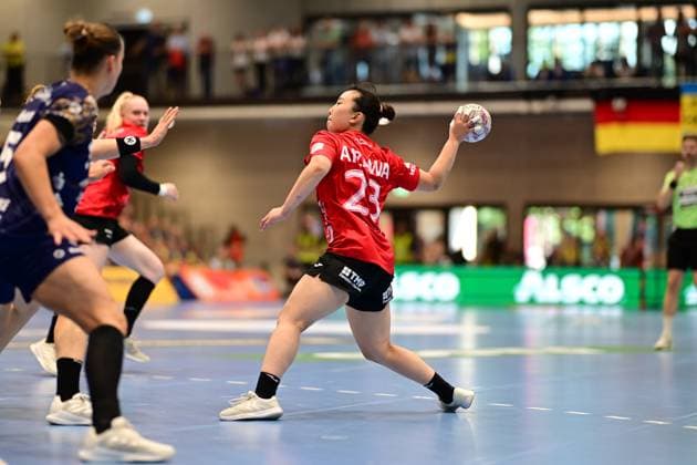 Handball I Women I Season 2025 2026 I 1 HBF I 2 Matchday I Buxtehuder SV Thüringer SV I 06 09 2025 Natsuki Aizawa 23, Thüringer HC Buxtehude Halle Nord Niedersachsen Germany Copyright: xLobeca FelixxSchlikisx