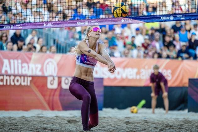 Beach volleyball I German Championships 2025 I Timmendorfer Strand I Day 3 I 06 09 2025 Set Nele Barber Füchse Berlin Reinickendorf e V Timmendorfer Strand Schleswig Holstein Germany Copyright: xLobeca JasperxLorenzx