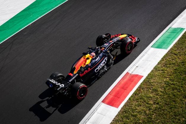 Autodromo di Monza, Monza, Italy. 6.September.2025; Max Verstappen of the Netherlands and Oracle Red Bull Racing during qualifying Formula One Italian Grand Prix  aflo_302491543
