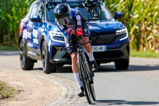 Ally MarÃ e Wollaston FDJ Suez competing in the Stage 5 Doetinchem Westendorp ITT of the Simac Ladies Tour 2025 on September 6, 2025 in Doetinchem, Netherlands Photo by Wart Brinkerhof Marcel ter Bals DeFodi Images