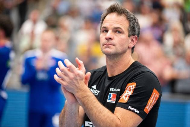 Matthias Flohr, HBW Balingen Weilstetten, Coach , satisfied, HBW Balingen Weilstetten vs HC Elbflorenz Dresden, Handball, 2 Bundesliga, 2 Matchday, Season 2025 2026, 06 09 2025 Eibner Pressefoto Andreas Ulmer HBW Balingen Weilstetten vs HC Elbflorenz Dresden, Handball, 2 Bundesliga, 2 Matchday, Season 2025 2026, 06 09 2025 Balingen Copyright: xEibner-Pressefoto AndreasxUlmerx EP_AUR
