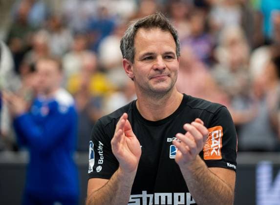 Matthias Flohr, HBW Balingen Weilstetten, Coach , satisfied, HBW Balingen Weilstetten vs HC Elbflorenz Dresden, Handball, 2 Bundesliga, 2 Matchday, Season 2025 2026, 06 09 2025 Eibner Pressefoto Andreas Ulmer HBW Balingen Weilstetten vs HC Elbflorenz Dresden, Handball, 2 Bundesliga, 2 Matchday, Season 2025 2026, 06 09 2025 Balingen Copyright: xEibner-Pressefoto AndreasxUlmerx EP_AUR
