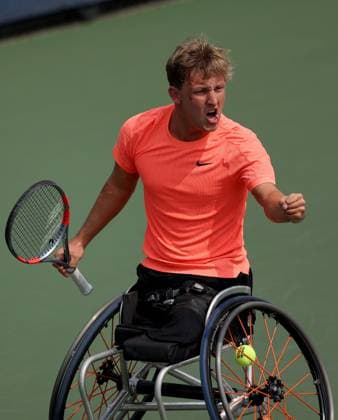 Niels Vink of Holland celebrates 2025 US Open, Day Fourteen, USTA Billie Jean King National Tennis Center, New York, USA - 06 Sept 2025New York USTA Billie Jean King National T New York (NY) United States of America  Copyright: xEllaxLing Shutterstockx 15467798f