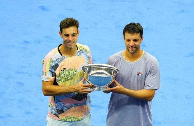 Marcel Granollers and Horacio Ceballos win the Men s Doubles title 2025 US Open, Day Fourteen, USTA Billie Jean King National Tennis Center, New York, USA - 06 Sept 2025New York USTA Billie Jean King National T New York (NY) United States of America  Copyright: xJavierxGarcia Shutterstockx 15467797a