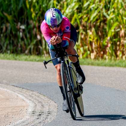 Maria Martins Canyon SRAM Zondacrypt competing in the Stage 5 Doetinchem Westendorp ITT of the Simac Ladies Tour 2025 on September 6, 2025 in Doetinchem, Netherlands Photo by Wart Brinkerhof Marcel ter Bals DeFodi Images