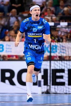Stuttgart, Handball Bundesliga HBL 25 26 TVB Stuttgart Bergischer HC Kasper Thorsen Lien Stuttgart Stuttgart Porsche Arena Baden Württemberg Germany