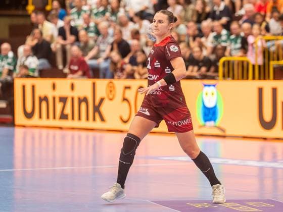 Mareike Thomaier HSG Bensheim Auerbach, 02 on the ball, HSG Bensheim Auerbach vs Frisch Auf Goeppingen, Handball, 1 Bundesliga, Season 2025 2026, 06 09 2025 HSG Bensheim Auerbach vs Frisch Auf Goeppingen, Handball, 1 Bundesliga, Season 2025 2026, 06 09 2025 Bensheim Copyright: xMichaelxSchmidt Eibner-Pressefotx EP_MST