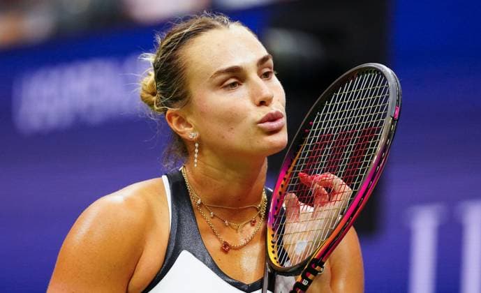 Aryna Sabalenka in Ladies Final action 2025 US Open, Day Fourteen, USTA Billie Jean King National Tennis Center, New York, USA - 06 Sept 2025New York USTA Billie Jean King National T New York (NY) United States of America  Copyright: xJavierxGarcia Shutterstockx 15467797l