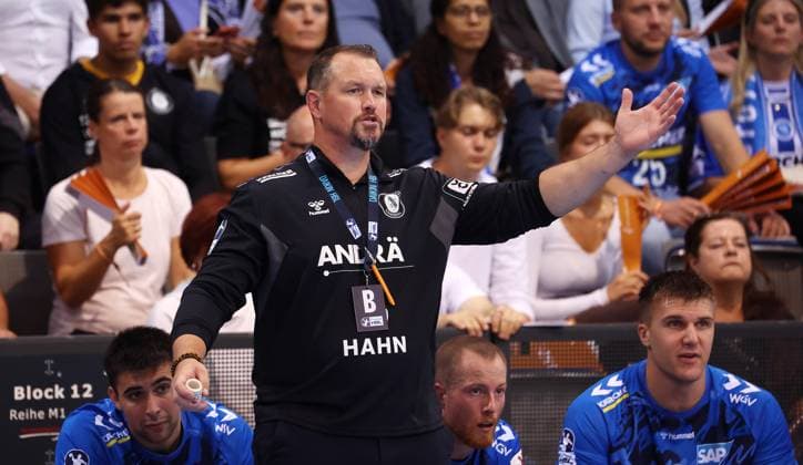 BAU 06 09 2025 Stuttgart Handball TVB Stuttgart vs Bergischer HC, Coach Misha Kaufmann TVB