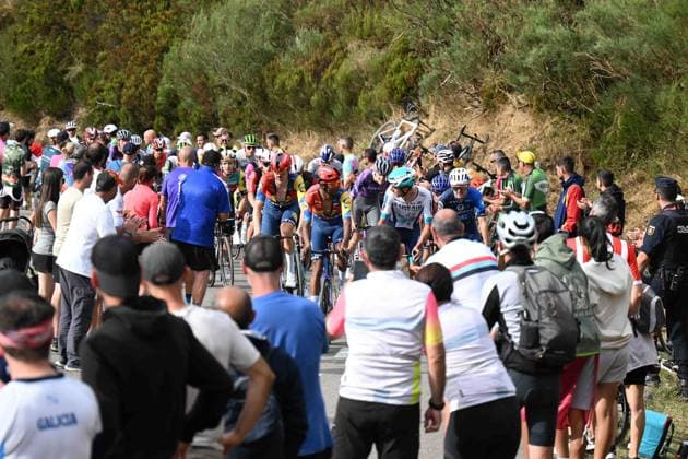 06-09-2025 Vuelta A Espana; Tappa 14 Aviles - La Farrapona; 2025, Lidl - Trek; 2025, Bahrain - Victorious; Ghebreigzabhier, Amanuel; Tiberi, Antonio; La Farrapona; 