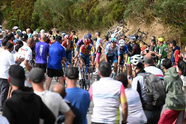06-09-2025 Vuelta A Espana; Tappa 14 Aviles - La Farrapona; 2025, Lidl - Trek; 2025, Bahrain - Victorious; Ghebreigzabhier, Amanuel; Tiberi, Antonio; La Farrapona; 