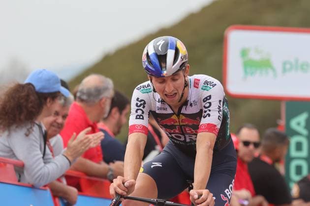 06-09-2025 Vuelta A Espana; Tappa 14 Aviles - La Farrapona; 2025, Red Bull - Bora Hansgrohe; Hindley, Jai; La Farrapona; 