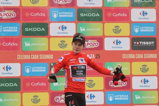 06-09-2025 Vuelta A Espana; Tappa 14 Aviles - La Farrapona; 2025, Visma - Lease A Bike; Vingegaard, Jonas; La Farrapona; 