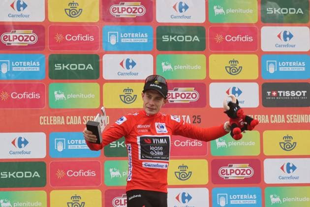 06-09-2025 Vuelta A Espana; Tappa 14 Aviles - La Farrapona; 2025, Visma - Lease A Bike; Vingegaard, Jonas; La Farrapona; 