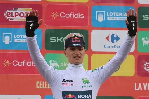 06-09-2025 Vuelta A Espana; Tappa 14 Aviles - La Farrapona; 2025, Red Bull - Bora Hansgrohe; Pellizzari, Giulio; La Farrapona; 