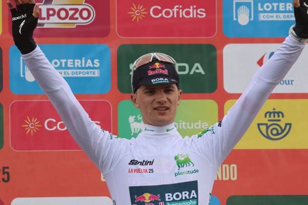 06-09-2025 Vuelta A Espana; Tappa 14 Aviles - La Farrapona; 2025, Red Bull - Bora Hansgrohe; Pellizzari, Giulio; La Farrapona; 