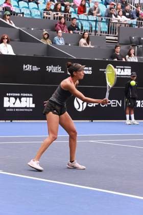 Match between Brazilian Ana Cruz and French Yasmine Mansouri at the SP Open in Sao Paulo Sao Paulo (SP), September 6, 2025 WTA250 SP Open - Match between Brazilian Ana Cruz and French Yasmine Mansouri, at the SP Open in Sao Paulo, which takes place from September 6 to 14 at Villa-Lobos Park, on the central court, this Saturday, September 6, 2025, in the west zone of Sao Paulo. French Yasmine Mansouri beat Brazilian Ana Cruz by scores of 6-3 and 6-2 by 2-0 and is eliminated. (Foto: Leco Viana Thenews2 imago images) SPO  Copyright: xLecoxVianax