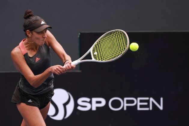Match between Brazilian Ana Cruz and French Yasmine Mansouri at the SP Open in Sao Paulo Sao Paulo (SP), September 6, 2025 WTA250 SP Open - Match between Brazilian Ana Cruz and French Yasmine Mansouri, at the SP Open in Sao Paulo, which takes place from September 6 to 14 at Villa-Lobos Park, on the central court, this Saturday, September 6, 2025, in the west zone of Sao Paulo. French Yasmine Mansouri beat Brazilian Ana Cruz by scores of 6-3 and 6-2 by 2-0 and is eliminated. (Foto: Leco Viana Thenews2 imago images) SPO  Copyright: xLecoxVianax