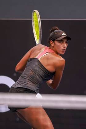 Match between Brazilian Ana Cruz and French Yasmine Mansouri at the SP Open in Sao Paulo Sao Paulo (SP), September 6, 2025 WTA250 SP Open - Match between Brazilian Ana Cruz and French Yasmine Mansouri, at the SP Open in Sao Paulo, which takes place from September 6 to 14 at Villa-Lobos Park, on the central court, this Saturday, September 6, 2025, in the west zone of Sao Paulo. French Yasmine Mansouri beat Brazilian Ana Cruz by scores of 6-3 and 6-2 by 2-0 and is eliminated. (Foto: Leco Viana Thenews2 imago images) SPO  Copyright: xLecoxVianax