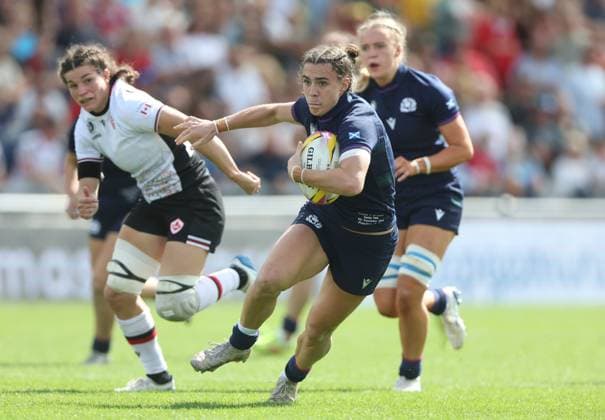 Helen Nelson of Scotland Canada v Scotland, Women s Rugby World Cup, Group B, Rugby Union, Sandy Park, Exeter, UK - 06 Sept 2025Exeter Sandy Park United Kingdom EDITORIAL USE ONLY No use with unauthorised audio, video, data, fixture lists, club league logos or live services. Online in-match use limited to 120 images, no video emulation. No use in betting, games or single club league player publications. Copyright: xKieranxMcManus Shutterstockx 15471114cu