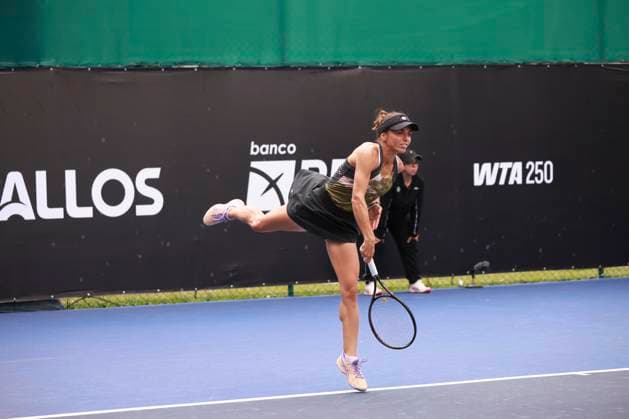 Match between spanish alicia herrero linana and greek valentina grammatikopoulou at the sp open in sao paulo Sao Paulo (SP), 09 06 2025 WTA250 SP Open - Match between Spanish player Alicia Herrero Linana and Greek player Valentina Grammatikopoulou, at the SP Open in Sao Paulo, which takes place between September 6th and 14th at Villa-Lobos Park, in the west zone of Sao Paulo, this Saturday, September 6th, 2025. Spanish player Alicia Herrero Linana beat Greek player Valentina Grammatikopoulou 6x0, 4x6 and 6x1 by 2x1 sets and is classified. (Foto: Leco Viana Thenews2 imago images) SPO  Copyright: xLecoxVianax