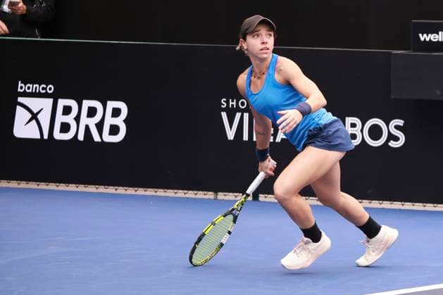 Match between brazilian thaisa grana pedretti and argentine victoria bosio at sp open in sao paulo Sao Paulo (SP), September 6, 2025 Sports WTA250 SP Open - Match between Brazilian Thaisa Grana Pedretti and Argentine Victoria Bosio, at the SP Open in Sao Paulo, which takes place from September 6 to 14 at Villa-Lobos Park, on the central court, this Saturday, September 6, 2025, in the west zone of Sao Paulo. Thaisa Grana Pedretti beat Argentine Victoria Bosio by scores of 6-3 and 7-2 by 2-0 and is classified. (Foto: Leco Viana Thenews2 imago images) SPO  Copyright: xLecoxVianax