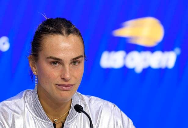 September 6, 2025, Flushing Meadows, New York, USA: Aryna Sabalenka attends a press conference, PK, Pressekonferenz after winning her match at the US Open WomenÃ¢â‚¬â ¢s Final match against Amanda Anisimova on Day 14 of the 2025 US Open at USTA Billie Jean King National Tennis Center on Saturday September 6, 2025 in the Flushing neighborhood of the Queens borough of New York City. JAVIER ROJAS PI Flushing Meadows USA - ZUMAp124 20250906_zaa_p124_052 Copyright: xJavierxRojasx