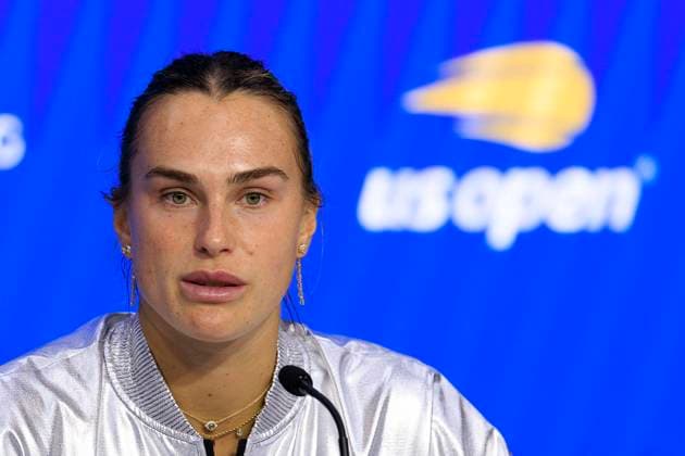 September 6, 2025, Flushing Meadows, New York, USA: Aryna Sabalenka attends a press conference, PK, Pressekonferenz after winning her match at the US Open WomenÃ¢â‚¬â ¢s Final match against Amanda Anisimova on Day 14 of the 2025 US Open at USTA Billie Jean King National Tennis Center on Saturday September 6, 2025 in the Flushing neighborhood of the Queens borough of New York City. JAVIER ROJAS PI Flushing Meadows USA - ZUMAp124 20250906_zaa_p124_053 Copyright: xJavierxRojasx