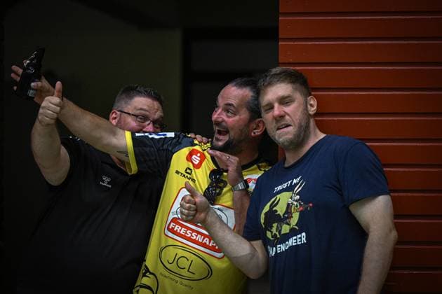 Deutschland: Handball 2. Bundesliga 2025 26, 06.09.2025, 2. Spieltag - HSG Krefeld Niederrhein vs Die Eulen Ludwigshafen - Sporthalle Glockenspitz (Krefeld), Fans der HSG Krefeld Niederrhein Copyright: xMarkusxVerwimpx