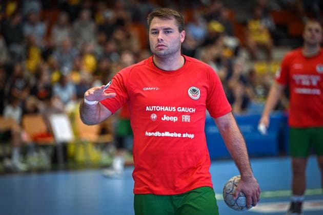 Germany Handball 2 Bundesliga 2025 26, 06 09 2025 2 Matchday HSG Krefeld Niederrhein vs Die Eulen Ludwigshafen Sporthalle Glockenspitz Krefeld , Kian Schwarzer Die Eulen Ludwigshafen, 22 Copyright: xMarkusxVerwimpx
