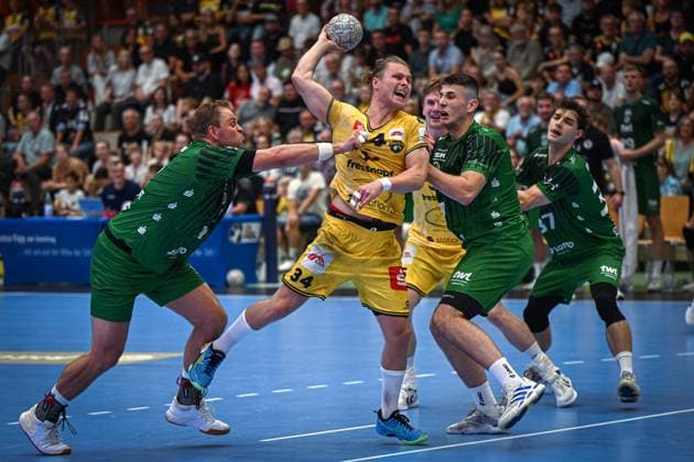 Germany Handball 2 Bundesliga 2025 26, 06 09 2025, 2 Matchday HSG Krefeld Niederrhein vs Die Eulen Ludwigshafen Sporthalle Glockenspitz Krefeld , Jörn Persson HSG Krefeld Niederrhein, 34 Copyright: xMarkusxVerwimpx