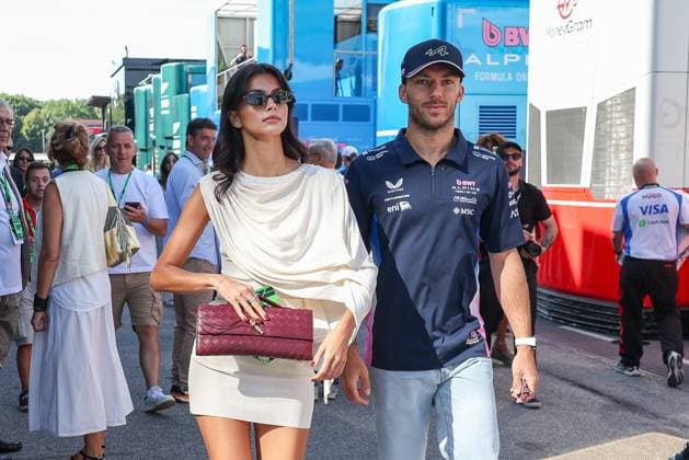 Pierre Gasly BWT Alpine 10 with his girlfriend Francisca Kika Cerqueira Gomes, Race, Italian Grand Prix, Motorsport, Men, Formula 1, 07 09 2025 Monza Lombardy Italy Copyright: xkolbert-press ChristianxKolbertx