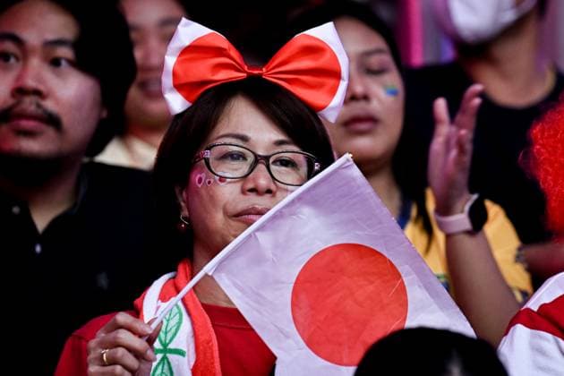 Japan v Brazil - FIVB Women’s World Volleyball Championship BANGKOK, THAILAND - SEPTEMBER 7: Supporters are seen during the FIVB Women s Volleyball World Championship, WM, Weltmeisterschaft bronze medal match between Japan and Brazil at the Huamark Indoor Stadium in Bangkok, Thailand on September 7, 2025. Mustafa Hatipoglu Anadolu Bangkok Thailand. Editorial use only. Please get in touch for any other usage.  Copyright: x2025xAnadoluxMustafaxHatipoglux