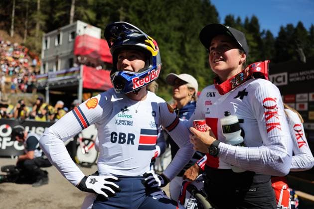 2025 UCI Mountain Bike World Championships Picture by Alex Whitehead SWpix.com - 07 09 2025 - Cycling - 2025 UCI Mountain Bike World Championships - Downhill - ChampÃ ry, Valais, Switzerland - Women Elite Final - Tahnee Seagrave (Great Britain) Copyright: x xSWpix.comx(t axPhotographyxHubxLtd)xAlexxWhitehead SWpix.comx SWP-3030-2545