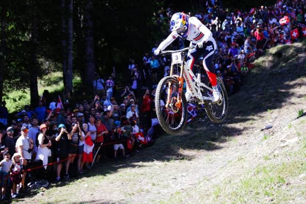 2025 UCI Mountain Bike World Championships Picture by Ed Sykes SWpix.com - 07 09 2025 - Cycling - 2025 UCI Mountain Bike World Championships - Downhill - ChampÃ ry, Valais, Switzerland - Women Elite Final - Tahnee Seagrave (Great Britain) Copyright: x xSWpix.comx(t axPhotographyxHubxLtd)xEdxSykes SWpix.comx SWP-3030-2552