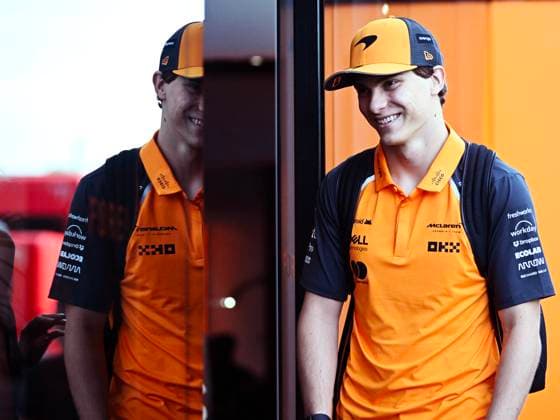 81 Oscar Piastri Of The Team Mclaren Formula 1 Team, Mclaren Mercedes MCL39,In Pit lane ,During Fia Formula One World Championship Formula 1 Pirelli Gran Premio d Italia 2025, 07 September, In Monza,Italy Photo by Luca Barsali DeFodi Images