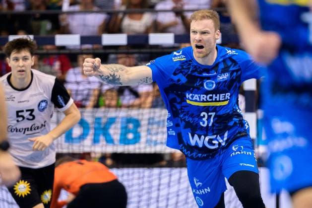 Stuttgart, Handball Bundesliga HBL 25 26 TVB Stuttgart Bergischer HC Jonas Truchanovicius Stuttgart Stuttgart Porsche Arena Baden Württemberg Germany