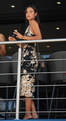 07 09 2025, Autodromo Nazionale Monza, Monza, FORMULA 1 PIRELLI GRAN PREMIO D™ITALIA 2025 , in the picture Alexandra Saint Mleux, girlfriend of Charles Leclerc MCO , Scuderia Ferrari HP Photo by Alessandro Martellotta Hasan Bratic DeFodi Images