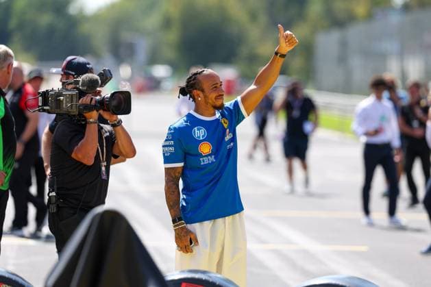 Drivers Parade, Lewis Hamilton Scuderia Ferrari HP 44 , Race, Italian Grand Prix, Motorsport, Men, Formula 1, 07 09 2025 Monza Lombardy Italy Copyright: xkolbert-press ChristianxKolbertx