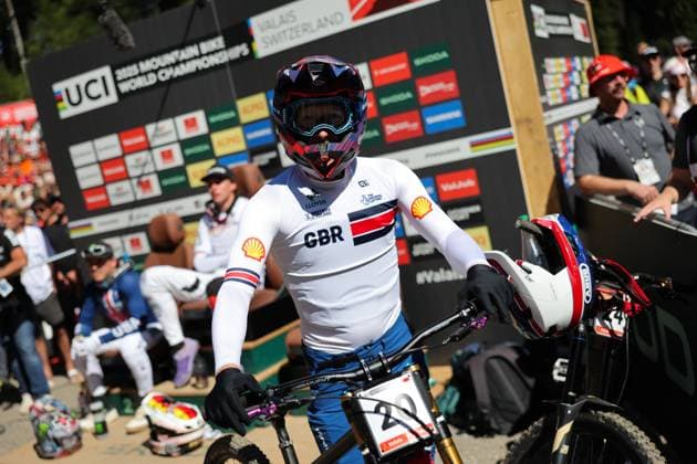 2025 UCI Mountain Bike World Championships Picture by Alex Whitehead SWpix.com - 07 09 2025 - Cycling - 2025 UCI Mountain Bike World Championships - Downhill - ChampÃ ry, Valais, Switzerland - Men Elite Final - Charlie Hatton (Great Britain) Copyright: x xSWpix.comx(t axPhotographyxHubxLtd)xAlexxWhitehead SWpix.comx SWP-3030-2659