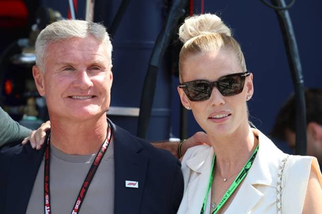 7th September 2025; Autodromo Nazionale Monza, Monza, Italy; Formula 1 Italian Grand Prix 2025 Race Day; David Coulthard with his exwife Karen Minier  PierrexTeyssot