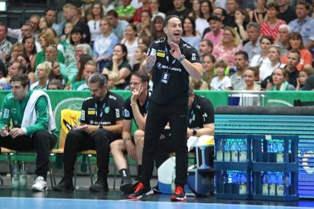 DAIKIN HBL SC DHfK Leipzig vs HSG Wetzlar, 07 09 25 Head Coach Raul Alonso SC DHfK Leipzig Handball, DAIKIN HBL, 1 Bundesliga, Season 2025 2026, Matchday 3 SC DHfK Leipzig vs HSG Wetzlar on 07 09 25 at the Quarterback Immobilien Arena Leipzig Copyright: xBEAUTIFULxSPORTS JanxKaeferx