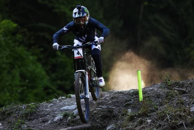 2025 UCI Mountain Bike World Championships Picture by Ed Sykes SWpix.com - 07 09 2025 - Cycling - 2025 UCI Mountain Bike World Championships - Downhill - ChampÃ ry, Valais, Switzerland - Men Elite Final - Lachlan Stevens-McNab (New Zealand) Copyright: x xSWpix.comx(t axPhotographyxHubxLtd)xEdxSykes SWpix.comx SWP-3030-2709