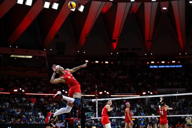 Turkiye v Italy - FIVB Women’s World Volleyball Championship BANGKOK, THAILAND - SEPTEMBER 7: Turkiye’s Melissa Vargas in action during the FIVB Women’s Volleyball World Championship, WM, Weltmeisterschaft final match between Turkiye and Italy at Huamark Indoor Stadium in Bangkok, Thailand, on September 7, 2025. Mustafa Hatipoglu Anadolu Banghok Thailand. Editorial use only. Please get in touch for any other usage.  Copyright: x2025xAnadoluxMustafaxHatipoglux