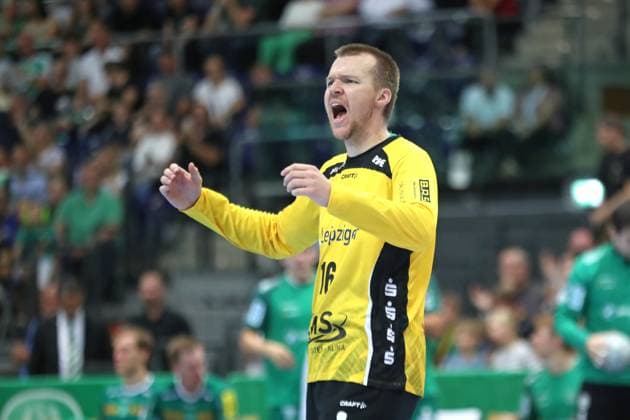 DAIKIN HBL SC DHfK Leipzig vs HSG Wetzlar, 07 09 25 Goalkeeper Tomas Mrkva 16, SC DHfK Leipzig Handball, DAIKIN HBL, 1 Bundesliga, Season 2025 2026, Matchday 3 SC DHfK Leipzig vs HSG Wetzlar on 07 09 25 at the Quarterback Immobilien Arena Leipzig Copyright: xBEAUTIFULxSPORTS JanxKaeferx